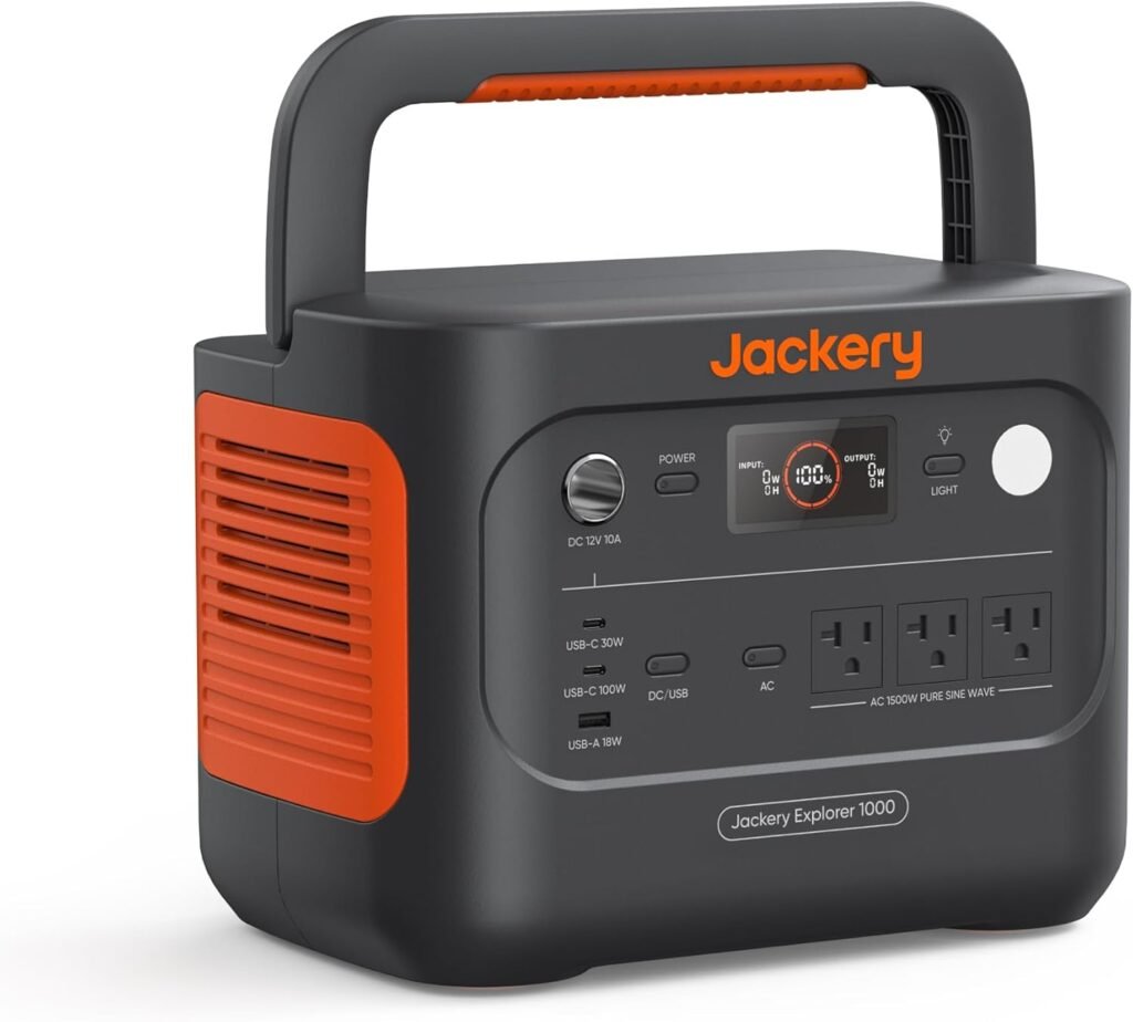 Jackery Explorer v2 Portable Power Station,1070Wh LiFePO4 Battery,1500W AC/100W USB-C Output, Hr Fast Charge, Solar Generator for Camping,Emergency, RV, Off-Grid Living(Solar Panel Optional) Jackery Explorer v2 Portable Power Station,1070Wh LiFePO4 Battery,1500W AC/100W USB-C Output, Hr Fast Charge, Solar Generator for Camping,Emergency, RV, Off-Grid Living(Solar Panel Optional)