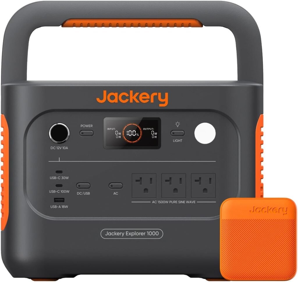 Jackery Explorer v2 Portable Power Station,1070Wh LiFePO4 Battery,1500W AC/100W USB-C Output, Hr Fast Charge, Solar Generator for Camping,Emergency, RV, Off-Grid Living(Solar Panel Optional) Jackery Explorer v2 Portable Power Station,1070Wh LiFePO4 Battery,1500W AC/100W USB-C Output, Hr Fast Charge, Solar Generator for Camping,Emergency, RV, Off-Grid Living(Solar Panel Optional)