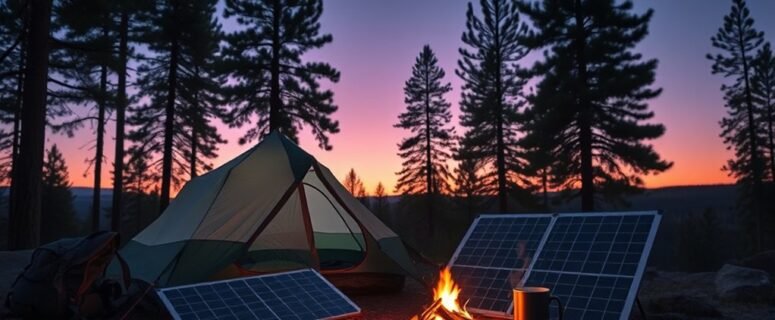 Camping With Portable Solar Panels