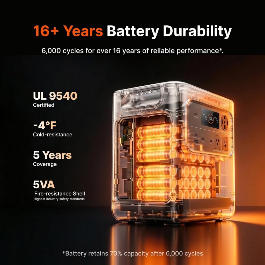 Jackery HomePower Pro Max Portable Power Station, 4000W 120V/240V AC Output, 3584Wh LFP Battery, Expandable to 21kWh, Essential Home Backup for Outages, Emergencies  RV (Solar Panel Optional)